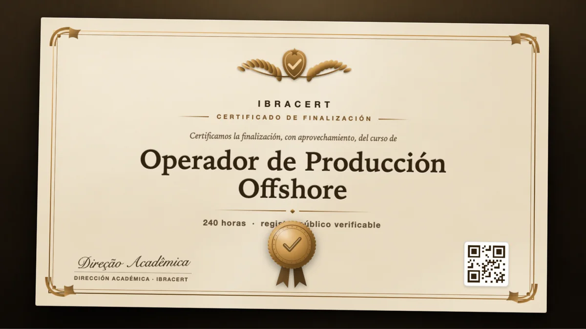Portada del curso Operador de Producción Offshore