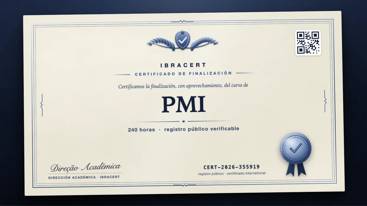 Portada del curso PMI