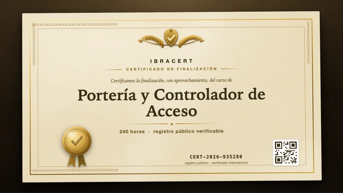 Portada del curso Portería y Controlador de Acceso
