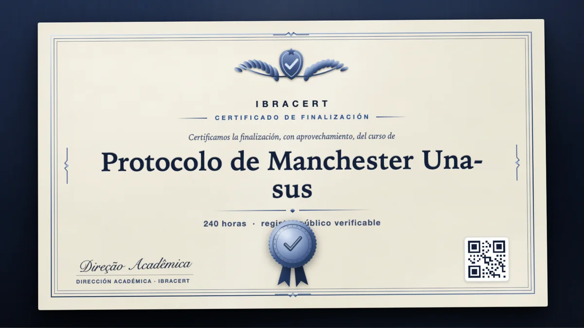 Portada del curso Protocolo de Manchester Una-sus