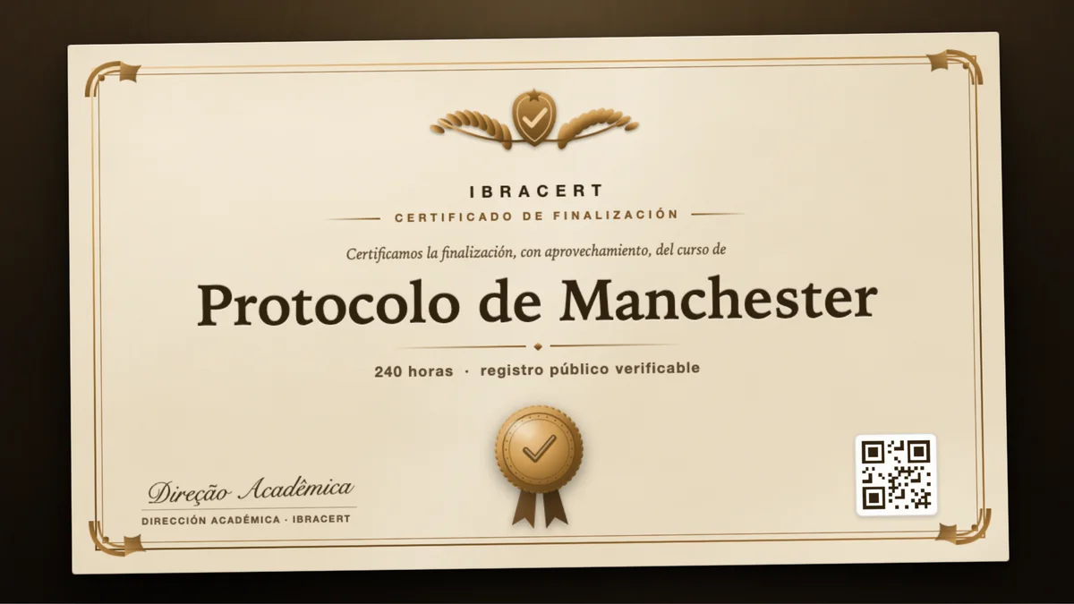 Portada del curso Protocolo de Manchester