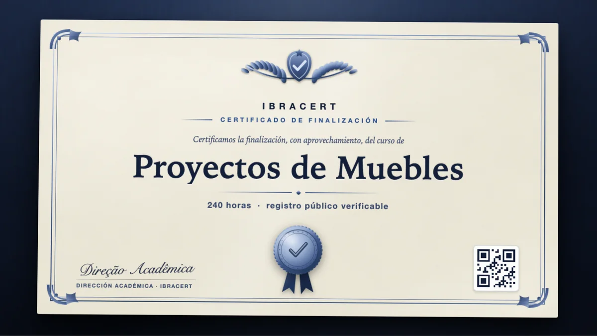 Portada del curso Proyectos de Muebles