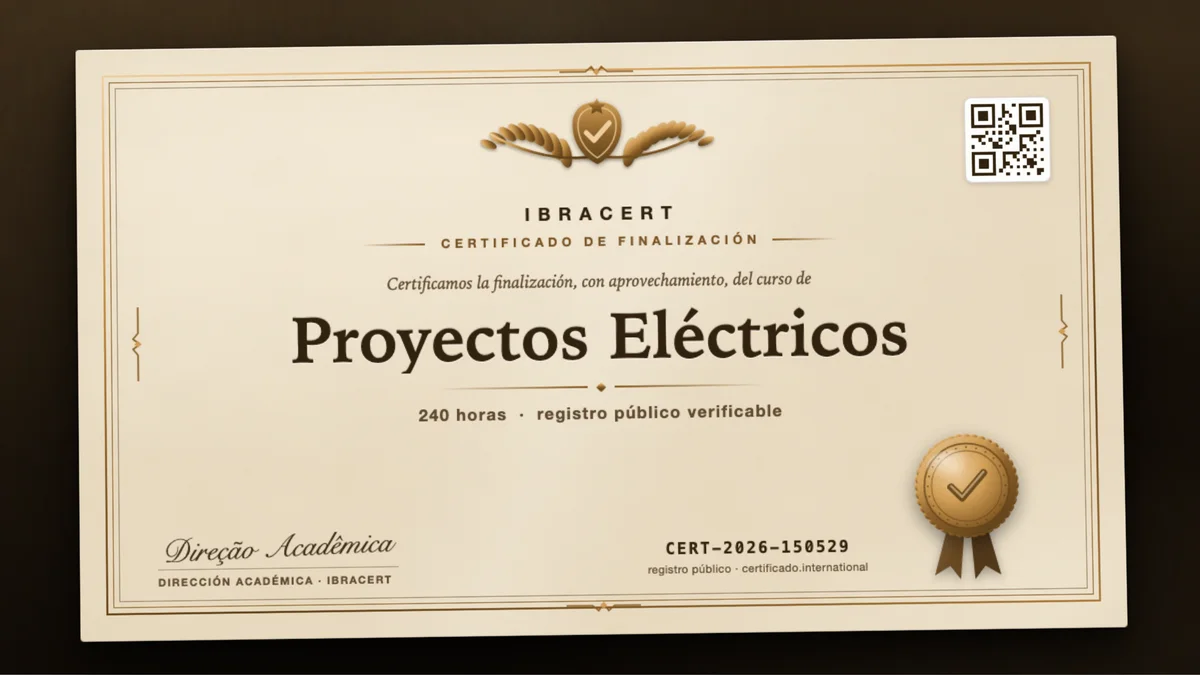 Portada del curso Proyectos Eléctricos