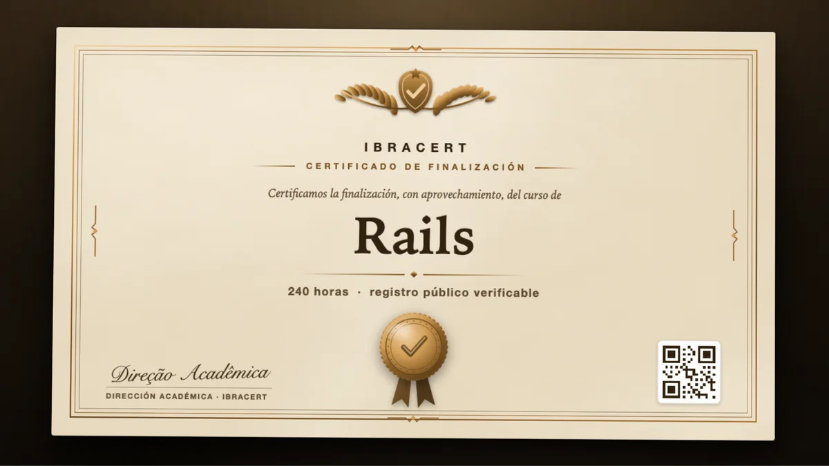 Portada del curso Rails