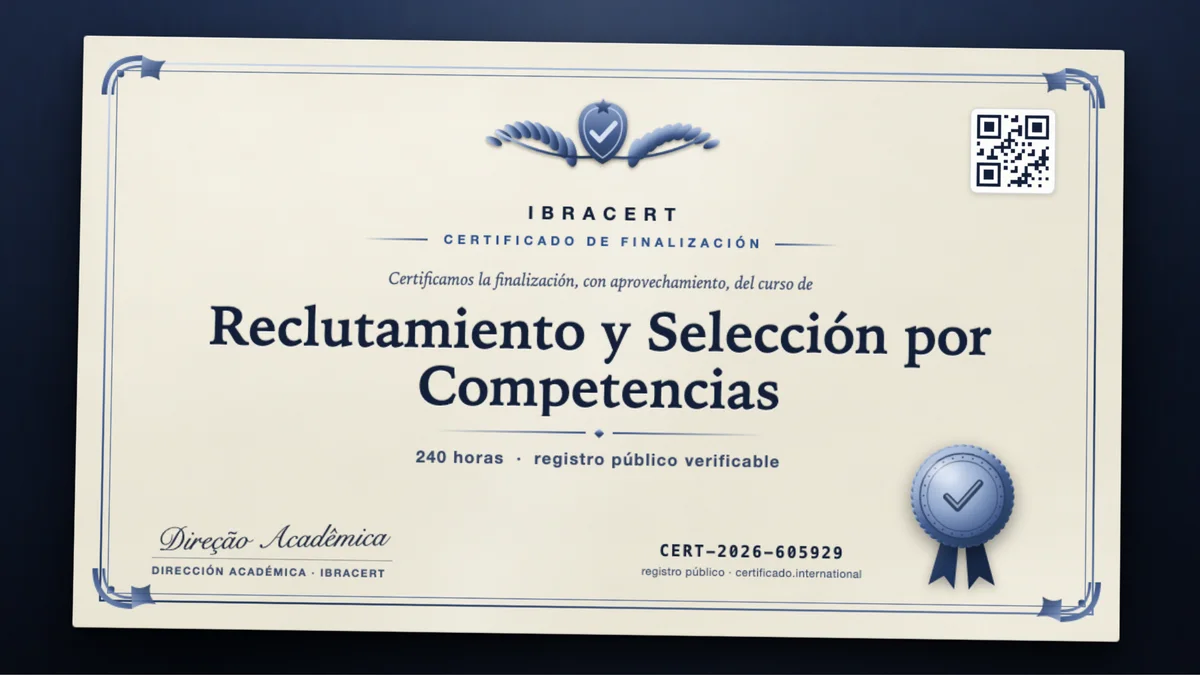 Portada del curso Reclutamiento y Selección por Competencias