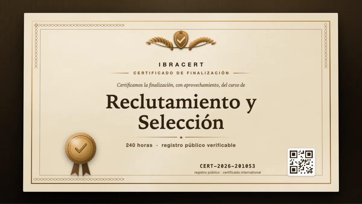 Portada del curso Reclutamiento y Selección