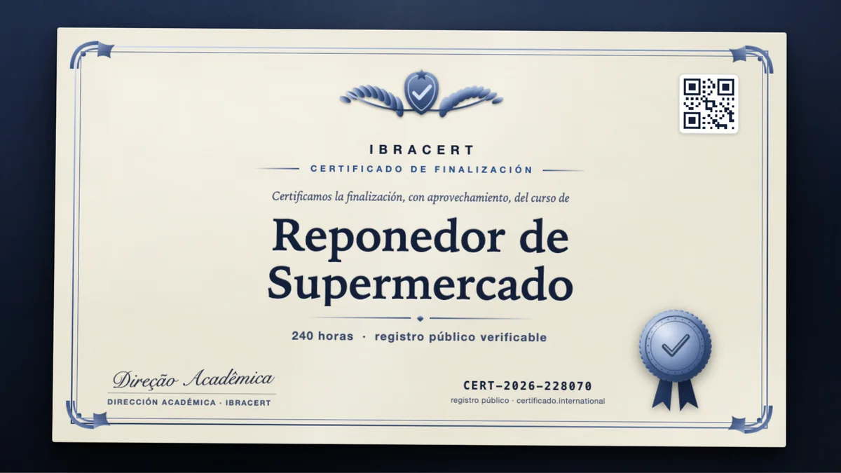 Portada del curso Reponedor de Supermercado