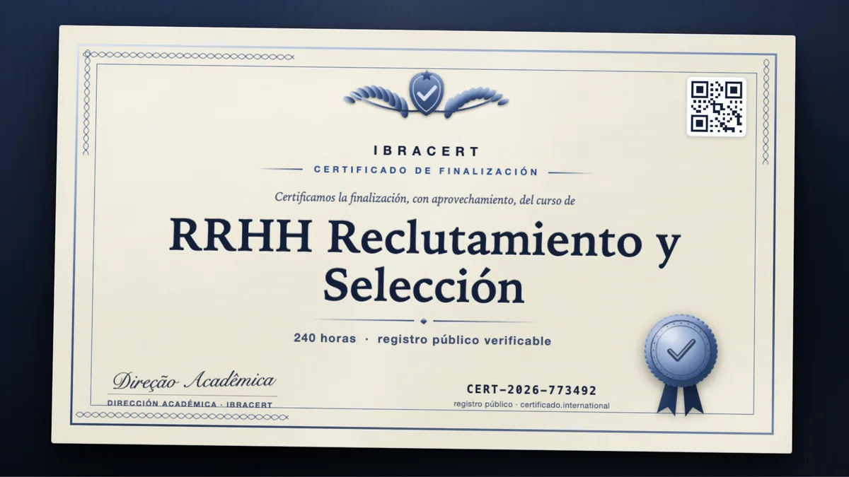 Portada del curso RRHH Reclutamiento y Selección