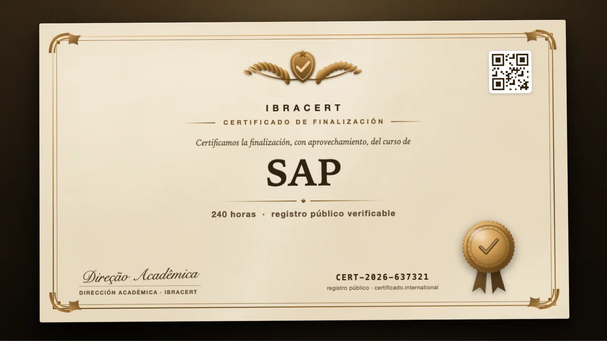 Portada del curso SAP