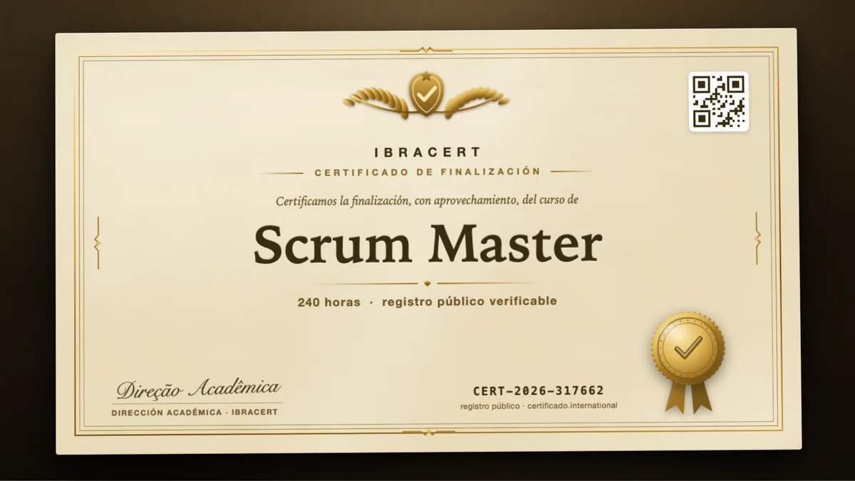Portada del curso Scrum Master