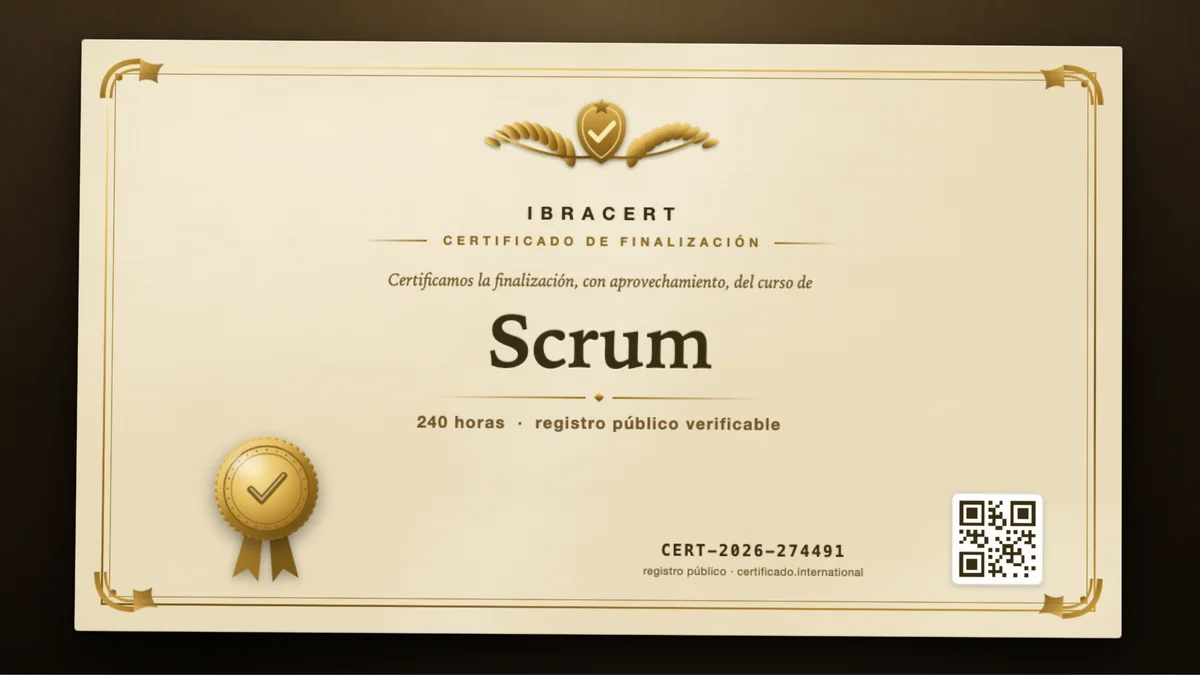Portada del curso Scrum