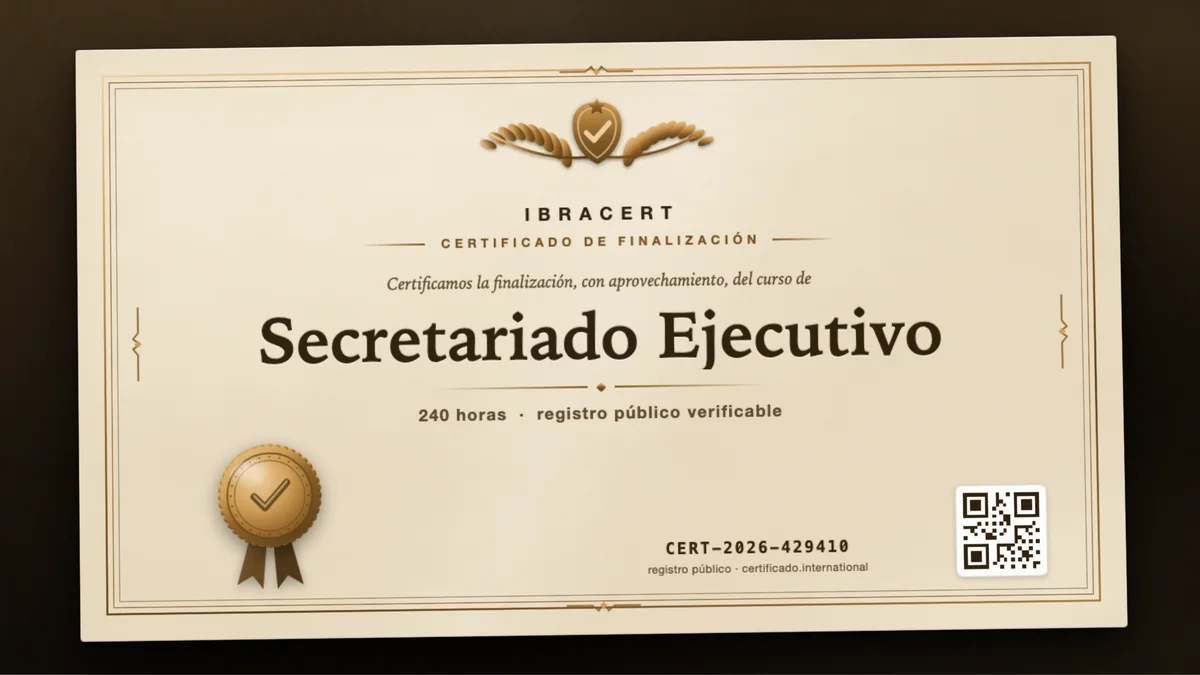 Portada del curso Secretariado Ejecutivo