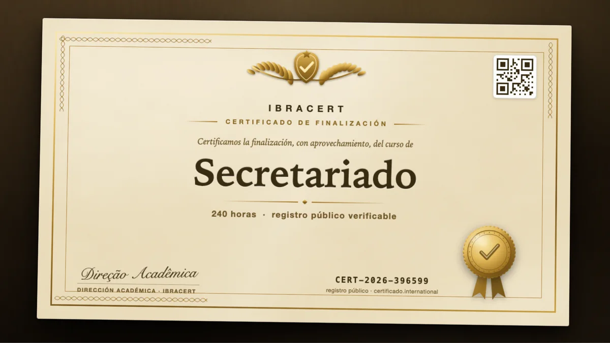 Portada del curso Secretariado