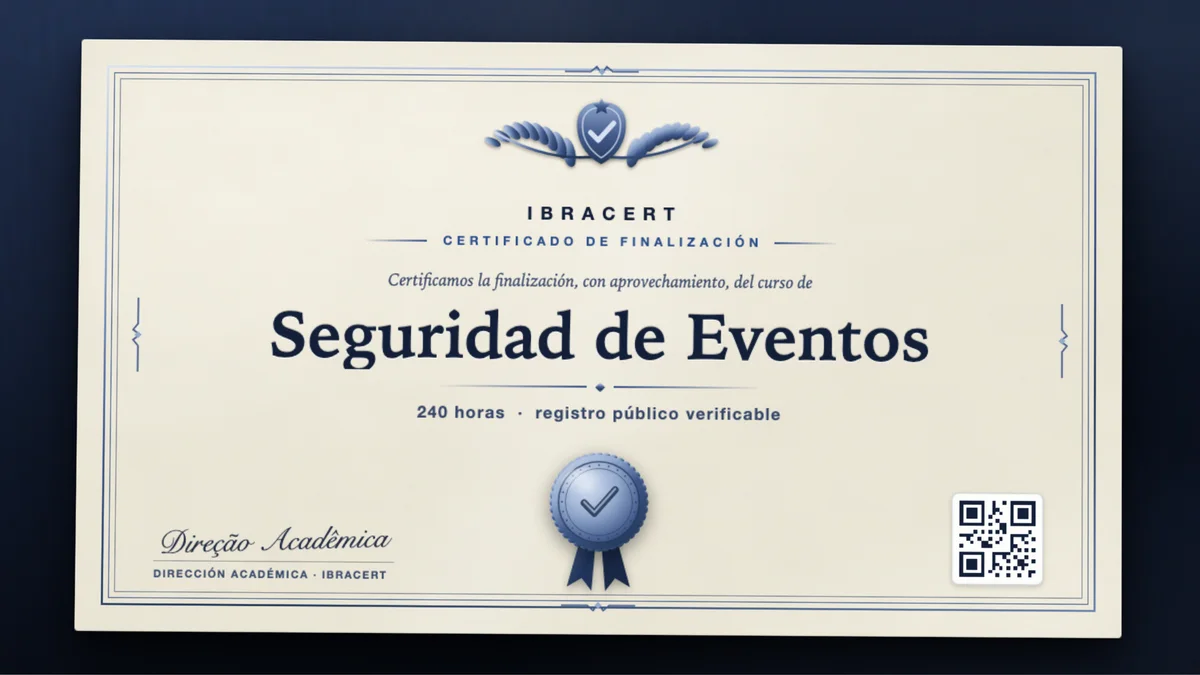 Portada del curso Seguridad de Eventos
