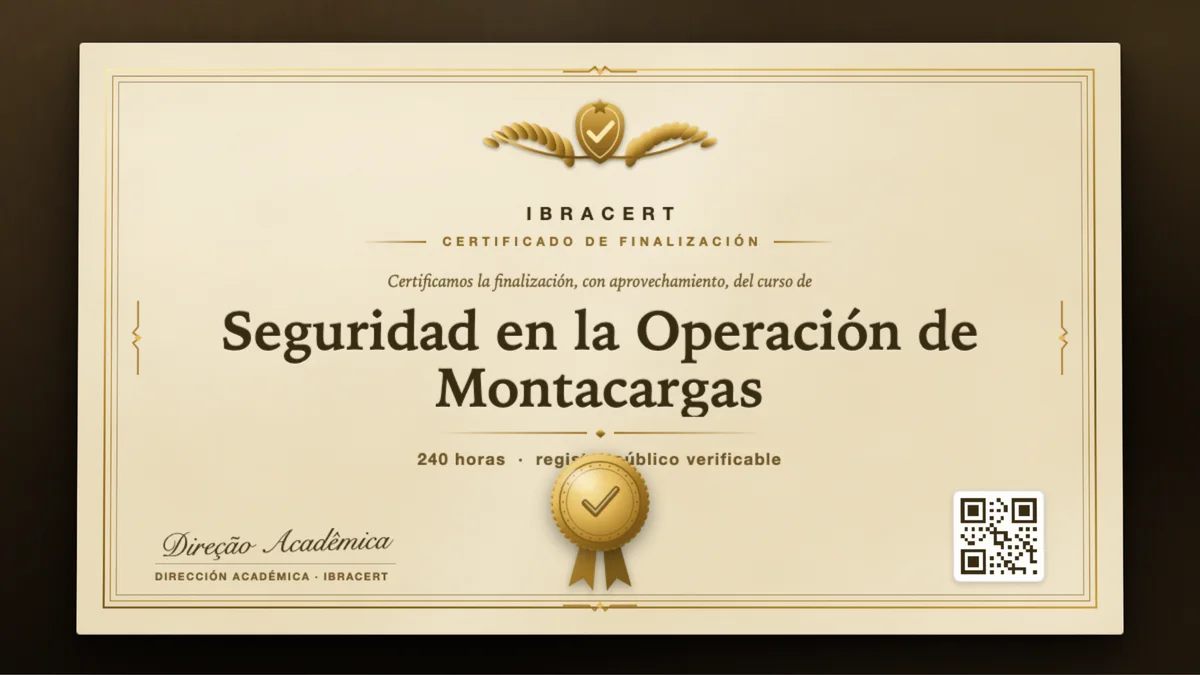 Portada del curso Seguridad en la Operación de Montacargas
