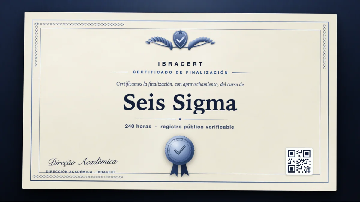 Portada del curso Seis Sigma