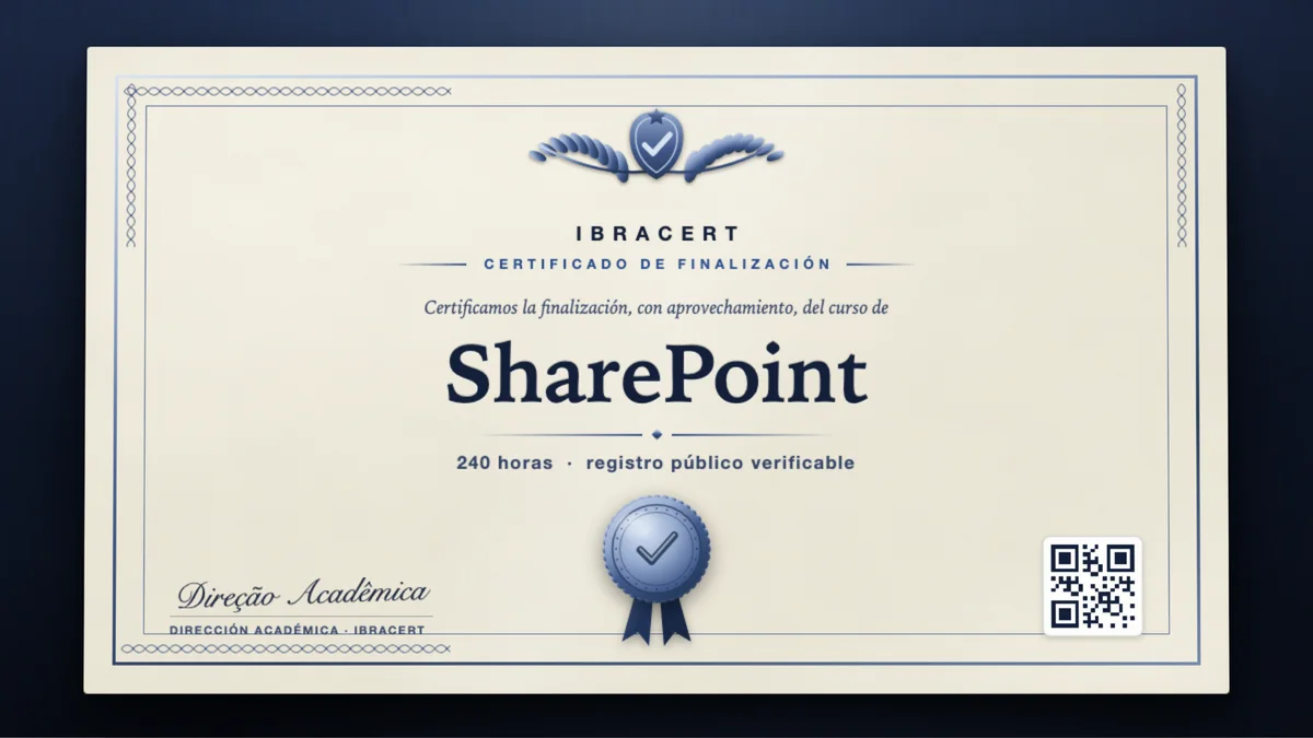 Portada del curso SharePoint