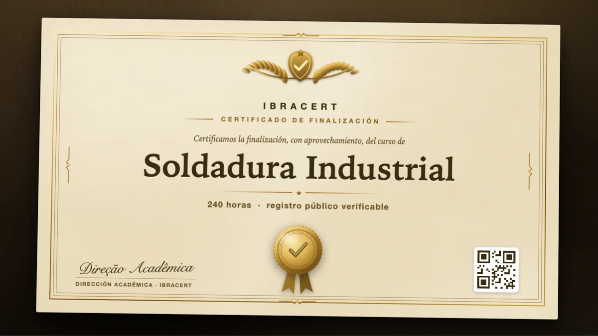 Portada del curso Soldadura Industrial