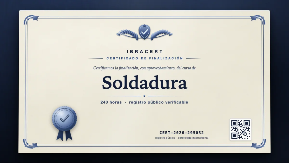 Portada del curso Soldadura