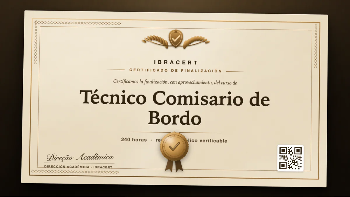 Portada del curso Técnico Comisario de Bordo