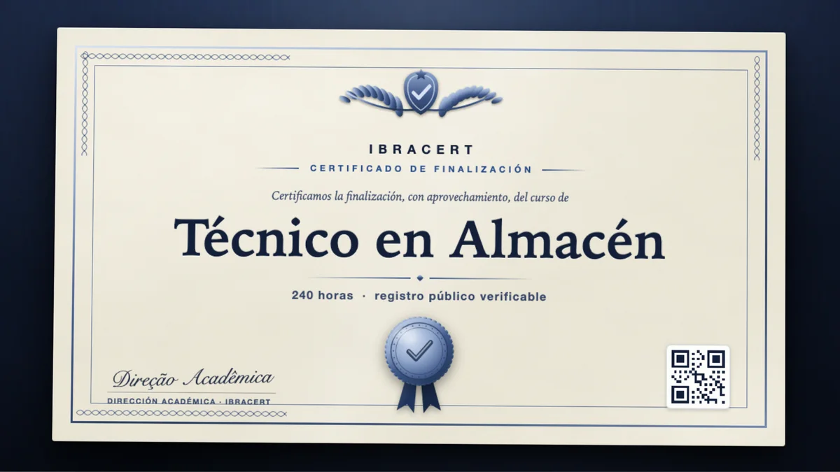 Portada del curso Técnico en Almacén