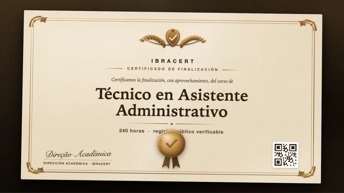 Portada del curso Técnico en Asistente Administrativo