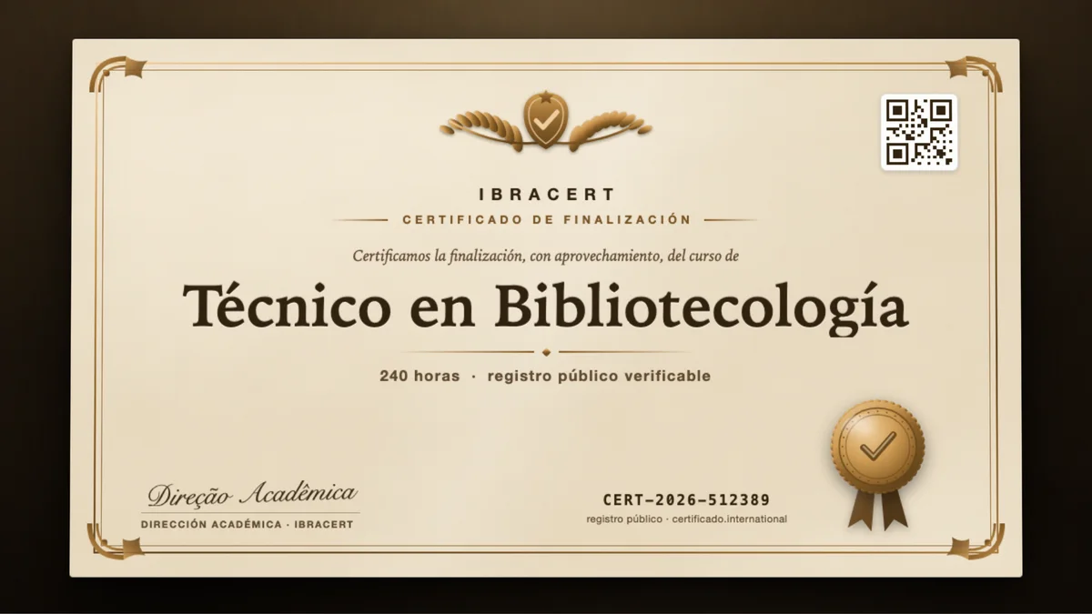 Portada del curso Técnico en Bibliotecología