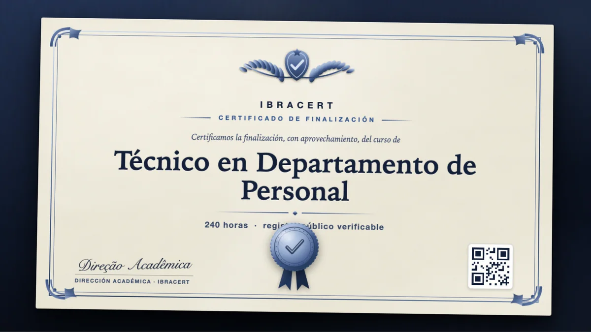 Portada del curso Técnico en Departamento de Personal