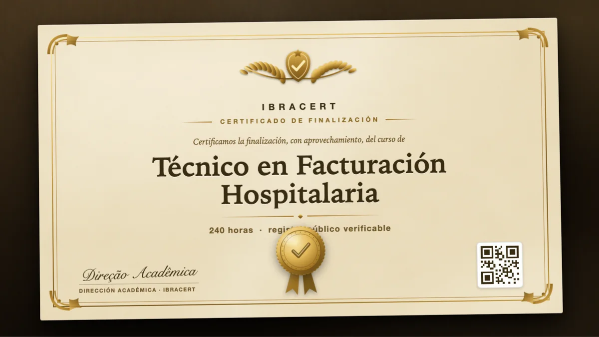 Portada del curso Técnico en Facturación Hospitalaria