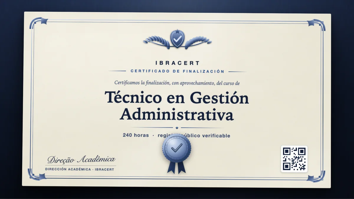 Portada del curso Técnico en Gestión Administrativa