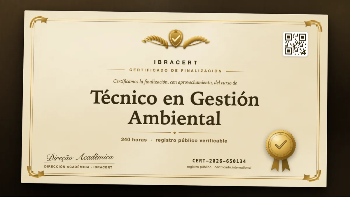 Portada del curso Técnico en Gestión Ambiental