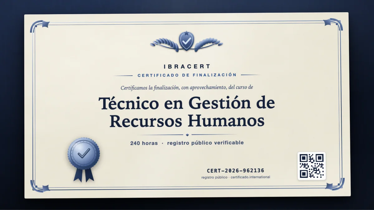 Portada del curso Técnico en Gestión de Recursos Humanos
