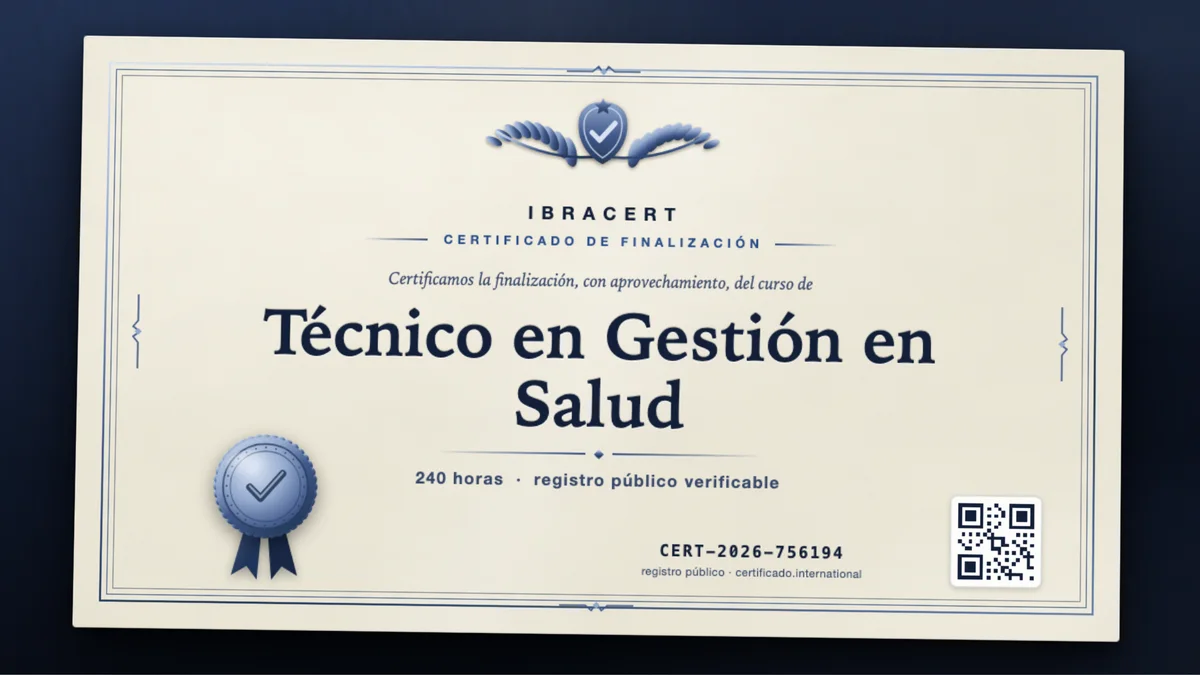 Portada del curso Técnico en Gestión en Salud