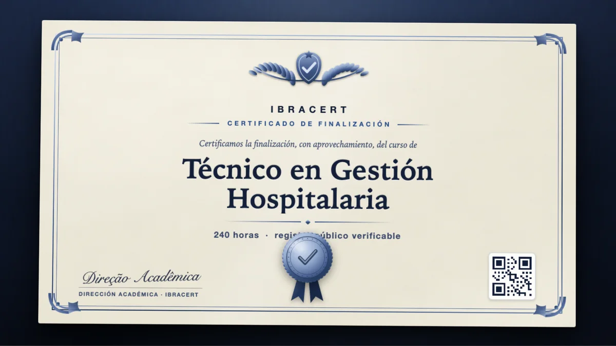 Portada del curso Técnico en Gestión Hospitalaria