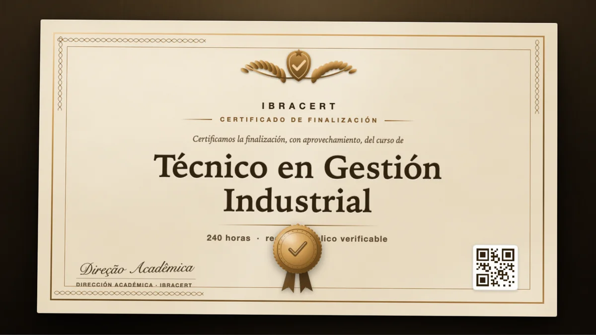 Portada del curso Técnico en Gestión Industrial