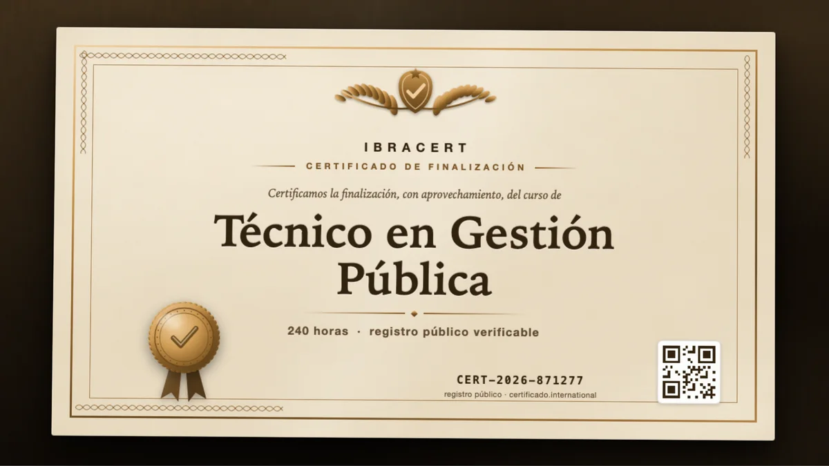 Portada del curso Técnico en Gestión Pública
