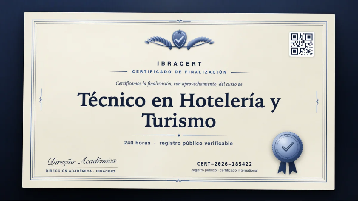 Portada del curso Técnico en Hotelería y Turismo
