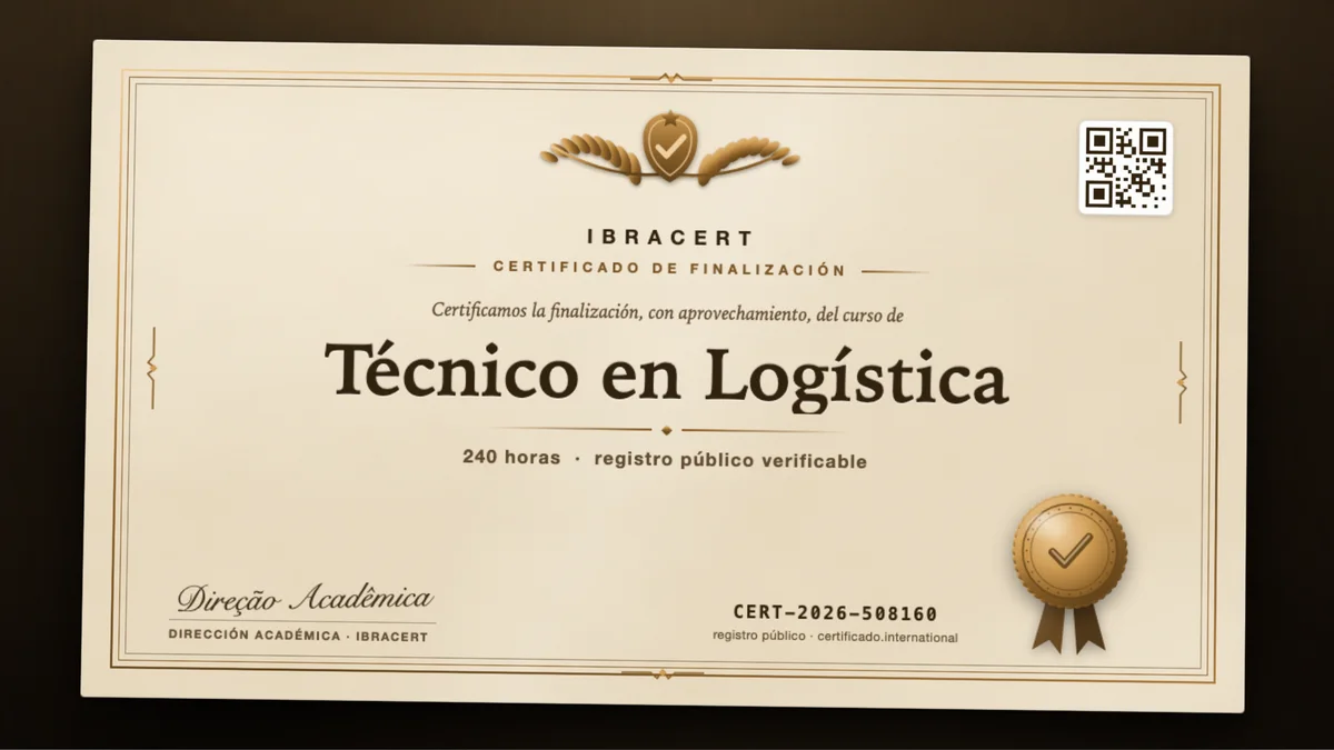 Portada del curso Técnico en Logística