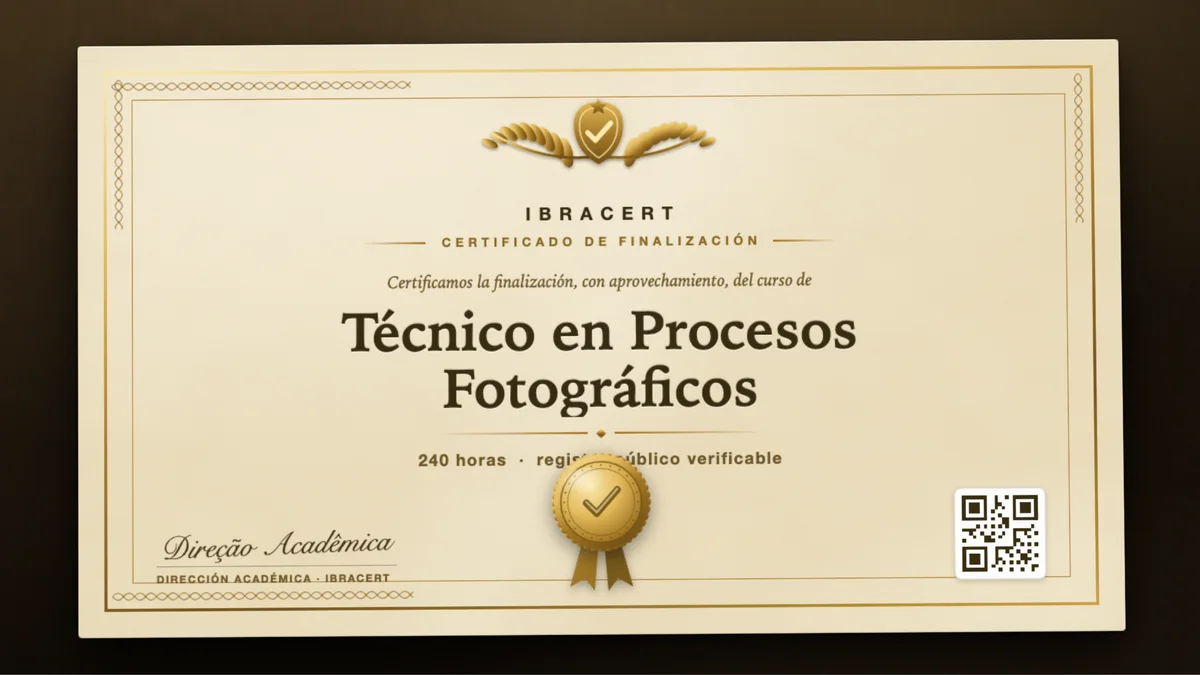 Portada del curso Técnico en Procesos Fotográficos