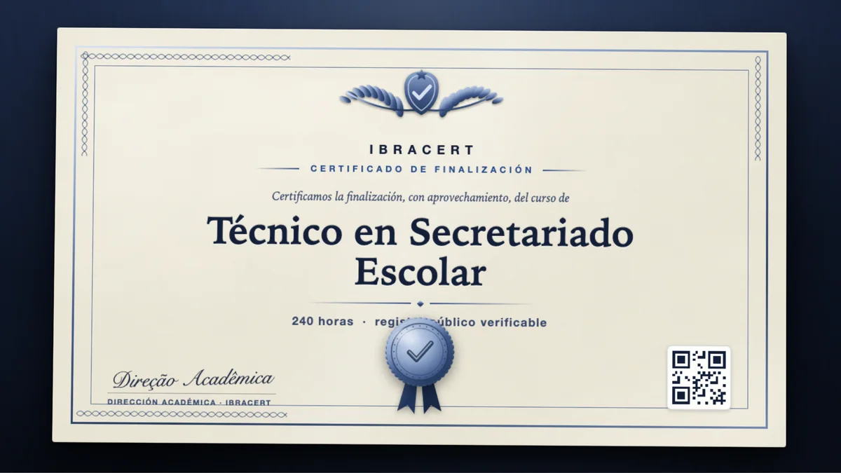 Portada del curso Técnico en Secretariado Escolar