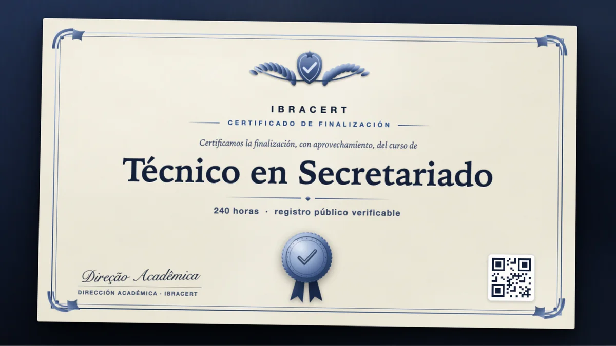 Portada del curso Técnico en Secretariado