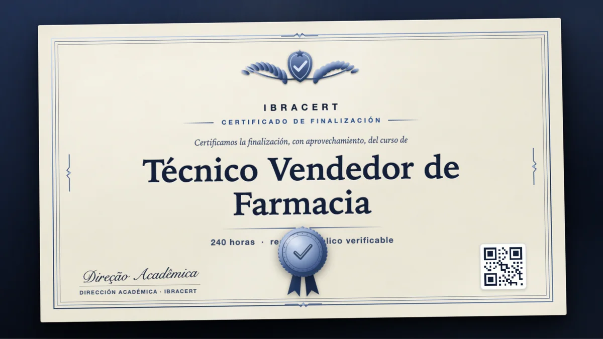 Portada del curso Técnico Vendedor de Farmacia