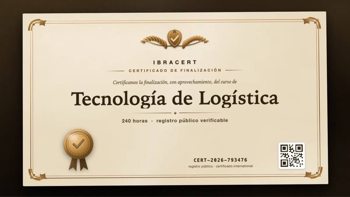 Portada del curso Tecnología de Logística