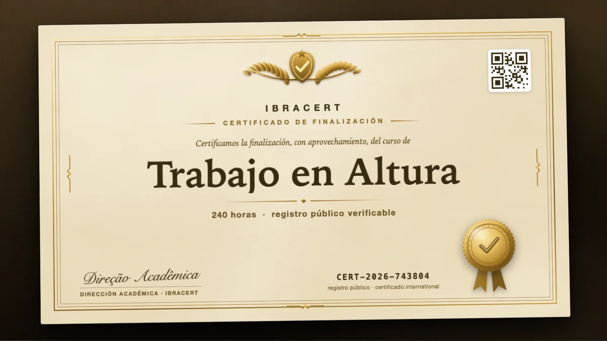 Portada del curso Trabajo en Altura