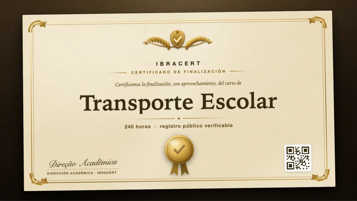 Portada del curso Transporte Escolar