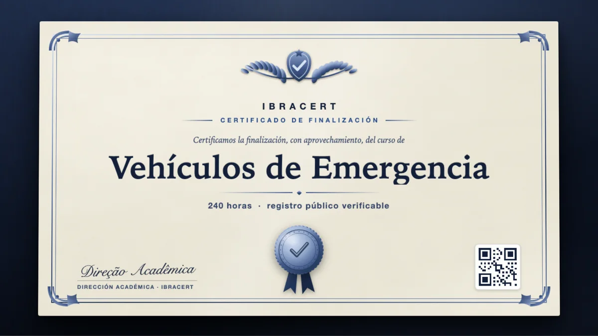 Portada del curso Vehículos de Emergencia
