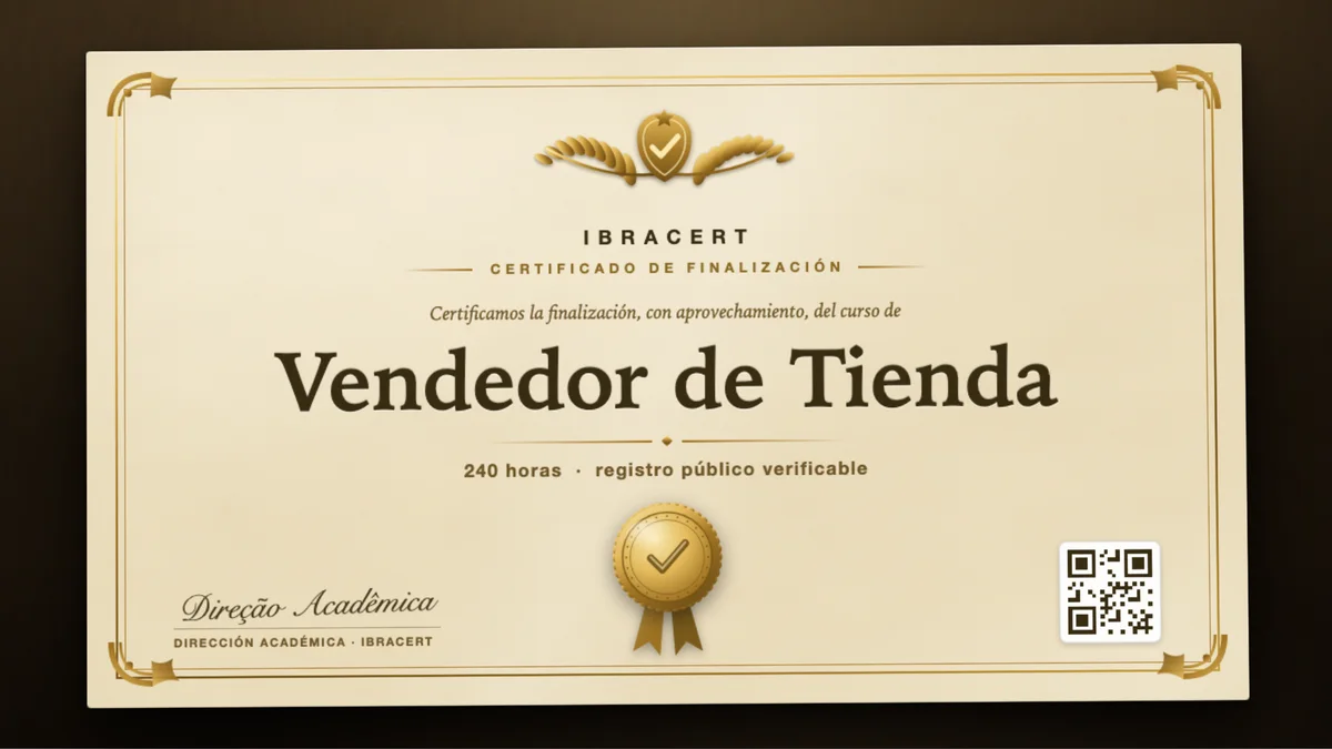 Portada del curso Vendedor de Tienda