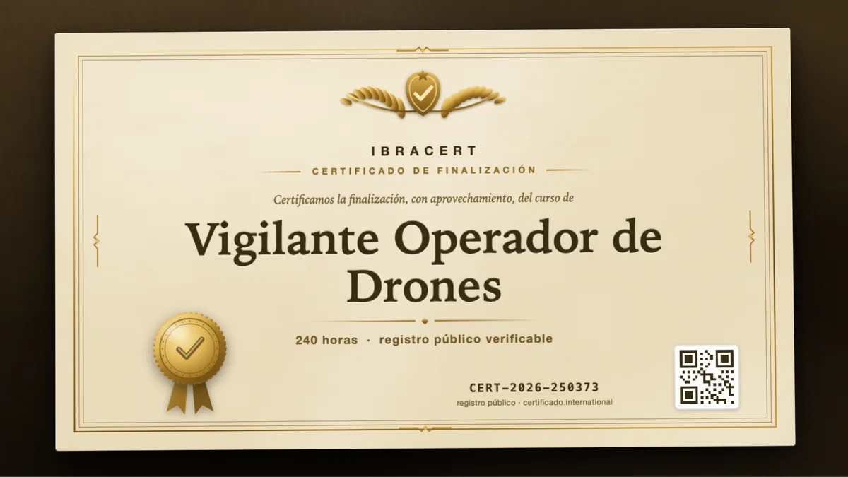 Portada del curso Vigilante Operador de Drones