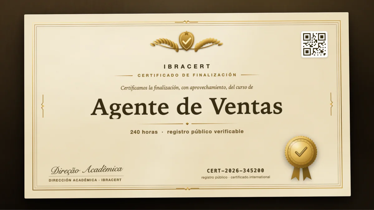 Portada del curso Agente de Ventas