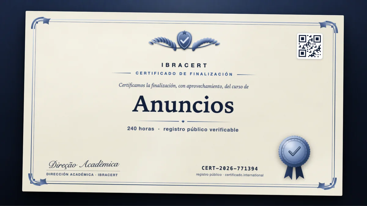 Portada del curso Anuncios